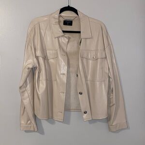 Tahari Faux Leather Jacket